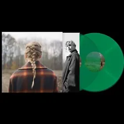 Title: Evermore. Double green colored vinyl LP pressing. Taylor Swifts ninth studio album, Evermore, is Folklores...