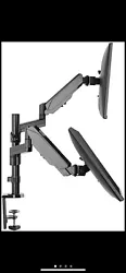 Dual monitor Stand/Dual Computer Screen Arms. Universal Fit For 17” To 32” VESA. Quick-release VESA (Video...