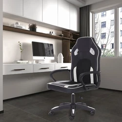 【Swivel】 With 5 multidirectional wheel casters, it can move you from task to task around your workstation. These...