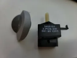 Kenmore Dryer Buzzer Switch 3405151 561-90-120S 3-POS-SW ASMN with knob. Condition is 