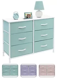 Update your child’s room with the Sorbus 6-Drawer Dresser. This colorful dresser chest features a tabletop surface...