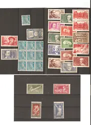 Lot de timbres anciens France.