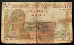 Billet de 50 francs Cérès 1936. 3 / 12 / 1936.