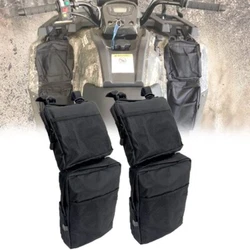 Easy to carry. A good way to add storage to your travels. 2x ATV Fender Cargo Storage Bag. Color: Black. Compatible...