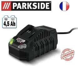 Compatible avec toutes les batteries de la série « PARKSIDE X 20 V Team ». 60 min (4 Ah) | env. 30 min (2 Ah). 60...