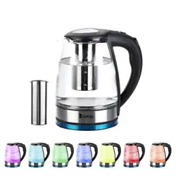 Power: 1500W. Type: Electric Glass Kettle. Auto shut-off,boil dry and overheat protection. 1 x Electric Glass Kettle....