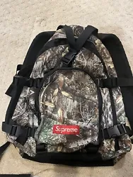 supreme backpack “real tree camo” multi-color. Condition is Pre-owned. Shipped with USPS Priority Mail. Used three...