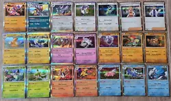 ⭐️ Lot 21 cartes Pokémon Full Set Holographique Ecarlate et Violet EV1 Neuve ⭐️.  Il sagit de toutes les holos...