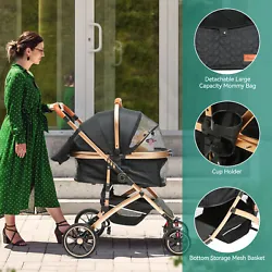 Whether youre taking a quick stroll around the block or jogging through the park, this durable 4-wheeled stroller with...