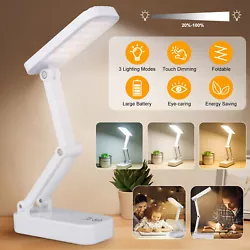 (💖3 Lighting Modes, Stepless Dimming: this small desk lamp with 3 color temperatures is available (white light, warm...