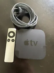 Apple TV 3rd Generation - A1469 With Power Cord & Remote - Factory Settings. Condition is Used. Reset to factory...