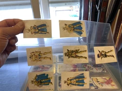 7 Autocollant Stickers les chevaliers du zodiaques SFC no PANINI 1986. Chevaliers d’or sur fond blanc non argenté