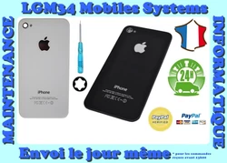 Vitre neuve et complète. Pour Iphone 4 ou 4S. En blanc ou noir dorigine. Avec logo.