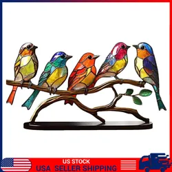 It is made of acrylic, which gives it a comfortable touch and a durable quality. The color combination of the birds and...