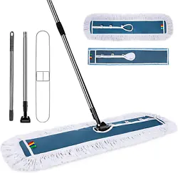 Stainless steel mop handle is length to 51.2