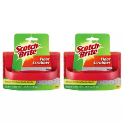 3M Scotch-Brite Floor Scrubber with Handle. Remove heel marks and wax build-up quickly and easily with the...