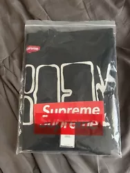 Supreme Overprint Knockout S/S Top. Condition is New with tags. Shipped with USPS Ground Advantage.