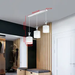 Irradiation area: 3-5m². Adjustable chain: effectively reduce the pressure of the chandelier, more safe. Color: white....