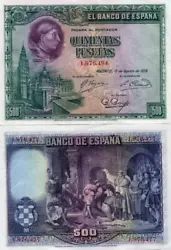 El Banco De Espana 500 Pesetas - 1928 - SUP- ESPAGNE P77. El Banco De Espana 500 Pesetas - 1928 - SUP - ESPAGNE - en...