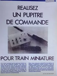 Plan pour réalisez un Pupitre De Commande Pour Train Miniature.