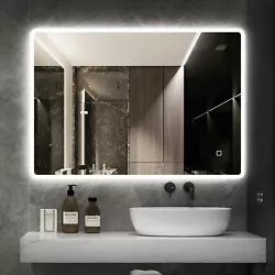 24x32 LED Illuminated Bath/Toliet Vanity Mirror with Touch Sensor Bluetooth & Anti-fog. LED Illuminated Dimmable...
