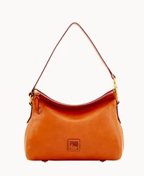 Florentine Laurel Hobo. One inside zip pocket. Two inside pockets. Cell phone pocket. Inside key hook. Strap drop...