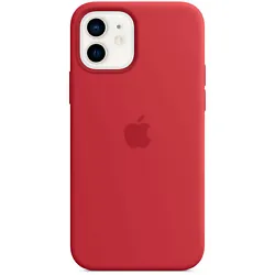 Coque en silicone MagSafe pour iPhone 12 et 12 Pro - (PRODUCT)RED Coque en silicone,Dotée daimants,Permet la recharge...