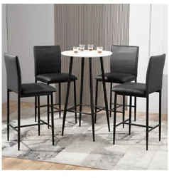 These counter-height stools with a mid-back design provide exceptional support for your back and waist, ensuring you...