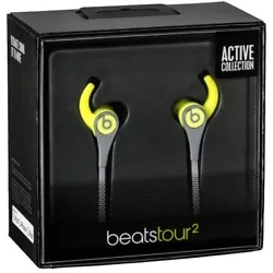Beats by Dr. Dre Tour2 Active Wired Earbuds with Integrated Remote & Mic, Shock Yellow. The headphones are compatible...