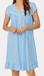 Made from 100% cotton knit with a soft, comfy feel, this short sleeve nightgown from Eileen West is perfect for...