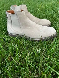Aldo Chelsea boots tan suede size 9 preowned good condition. Worn very few times for special events. 