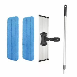 Bonus: One mop head, mop handle, 2 microfiber pads. 360° Swivel Mop Head: Flexible swivel joint, clean the crevices,...