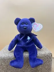 1997 TY Beanie Baby Gen 1 First Edition PRINCESS DIANA Plush Bear Mint W Tags.