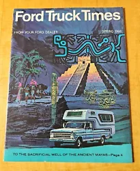 Up for grabs is a very cool Spring 1968 Ford Truck Times Pickup Truck Sales Brochure Catalog Booklet. This is great for...