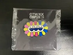 ComplexCon 2019 x Takashi MurakamiTriple Flower Enamel PinThis pin is brand new and sealedNo flaws