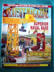 Playset magazine #21 from May 2005 which covers the T. cohn Superior Naval Base, Marx Dairy Farm and Fort Dearborn....
