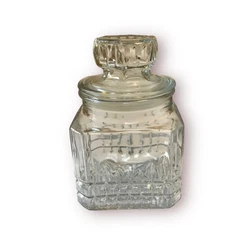 Koezes Glass Apothecary Canister Candy Cookie Jar 1984. Vintage Koeze apothecary jar used in drugstores. No chips or...