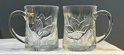 4-Arcoroc France Canterbury Crocus Mugs Glass Coffee Tea Cups 4” tall Set of 4. Set of 4 identical 10 Oz...
