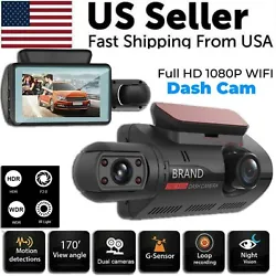 The car dash cam with 6 glass lens, F2.0 big aperture and real 170 degree wide field of view, the dash cam reduces the...