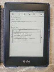 2012 KINDLE PAPERWHITE 1. 5TH GENERATION KINDLE. THIS IS MY KINDLE THAT IVE HAD FOR YEARS. I THINK THE STORAGE ON THIS...