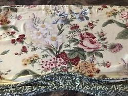 Condition is Used. T HIS IS A PRETTY VALANCE WITH FLORALS AND CHECKS. TEXTILES WILL NEED TO BE PRESSED/IRONED.