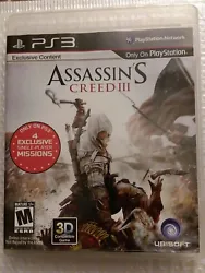 Assassins Creed III (Sony PlayStation 3, 2012). Condition is Good. Shipped with USPS First Class.