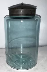 Antique Early Blown Glass Country Storage Apothecary Jar 8