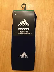Adidas Soccer Metro socks, Navy.