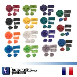 1 x Set complet de boutons GBC. - 1 x GBC Buttons set. Boutons & joysticks (135). Kits de joysticks (19). - Material:...