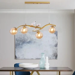 Irradiation area: 5㎡ -15㎡. Product Type: 4 lights Nordic Chandelier. 1X Chandelier. ★It is inspired by natures...