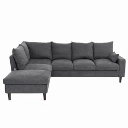 6 Seater Coner with Chaise ( USB port bulit - in ): L100