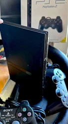 Get ready to embark on exciting adventures with this Sony PlayStation 2 Slim! The console is compatible with NTSC-U/C...