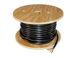 4-wire trailer lighting cable. Red/Yellow/Green/Brown. All wires are 14 gauge. Great for 5th wheel & gooseneck wiring.