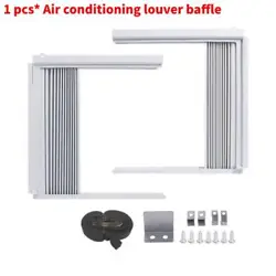 1 pcs Air conditioning louver baffle. High quality material: The upgraded window AC side panels are made of durable...